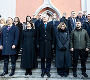 Marta Nawrocka, Karolis Nawrockis, Diana Nausėdienė, Gitanas Nausėda, Olena Zelenska, Volodymyras Zelenskis