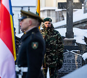 Vainikų padėjimo ceremonija 1863&ndash;1864 m. sukilimo vadams ir sukilėliams atminti Senųjų Rasų kapinių koplyčioje-kolumbariume