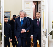 Volodymyras Zelenskis, Gitanas Nausėda, Karolis Nawrockis