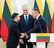 Volodymyras Zelenskis, Gitanas Nausėda, Karolis Nawrockis