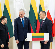 Volodymyras Zelenskis, Gitanas Nausėda, Karolis Nawrockis