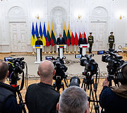 Volodymyras Zelenskis, Gitanas Nausėda, Karolis Nawrockis