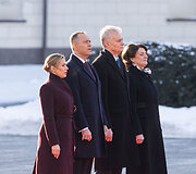 Marta Nawrocka, Karolis Nawrockis, Gitanas Nausėda, Diana Nausėdienė