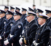 Danijos Karaliaus Frederiko X ir karalienės Mary oficiali pasitikimo ceremonija prezidentūroje