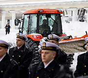 Danijos Karaliaus Frederiko X ir karalienės Mary oficiali pasitikimo ceremonija prezidentūroje