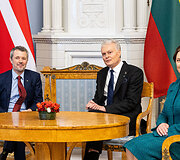 Danijos Karalius Frederikas X, Gitanas Nausėda, Diana Nausėdienė