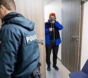 Laurynas Ragelskis atvyko į teismo posėdį
