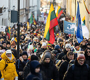 &Scaron;ventinė Vasario 16-osios jaunimo eisena &bdquo;Lietuvos valstybės keliu&ldquo;