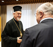 Juozas Olekas susitiko su Konstantinopolio ekumeninio patriarchato metropolitu Emanueliu