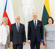 Eva Pavlova, Petras Pavelas, Gitanas Nausėda, Diana Nausėdienė
