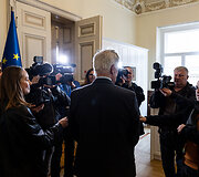 Kultūros ministrė susitiko su Audriumi Valotka