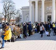 Verbų sekmadienio mugė prie Vilniaus Katedros