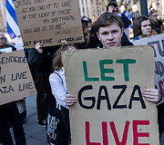 Protestas-eitynės prie&scaron; Lietuvos bendradarbiavimą Izraelio ir JAV karuose &bdquo;Karui &ndash; NE!&ldquo;