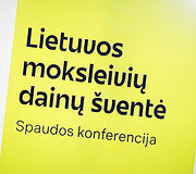 Moksleivių dainų &scaron;ventės spaudos konferencija