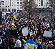 Protestas ,,&Scaron;alin rankas nuo laisvo žodžio&ldquo;