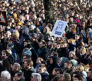 Protestas ,,&Scaron;alin rankas nuo laisvo žodžio&ldquo;
