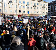 Protestas ,,&Scaron;alin rankas nuo laisvo žodžio&ldquo;