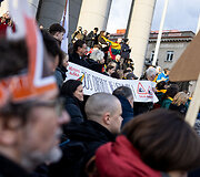 Protestas ,,&Scaron;alin rankas nuo laisvo žodžio&ldquo;