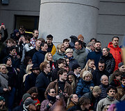 Protestas ,,&Scaron;alin rankas nuo laisvo žodžio&ldquo;
