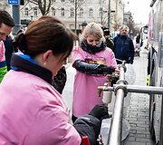 Pieno gamintojų protesto akcija Vilniuje