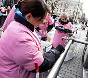 Pieno gamintojų protesto akcija Vilniuje