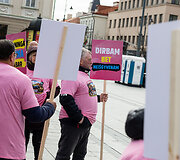 Pieno gamintojų protesto akcija Vilniuje