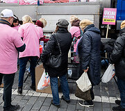 Pieno gamintojų protesto akcija Vilniuje