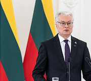 Prezidento Gitano Nausėdos ir Estijos Prezidento Alaro Kariso bendra spaudos konferencija
