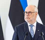 Prezidento Gitano Nausėdos ir Estijos Prezidento Alaro Kariso bendra spaudos konferencija