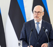 Prezidento Gitano Nausėdos ir Estijos Prezidento Alaro Kariso bendra spaudos konferencija