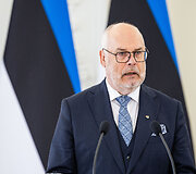 Prezidento Gitano Nausėdos ir Estijos Prezidento Alaro Kariso bendra spaudos konferencija