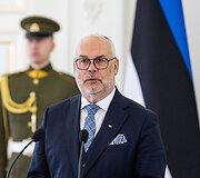 Prezidento Gitano Nausėdos ir Estijos Prezidento Alaro Kariso bendra spaudos konferencija