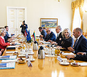 Europos Komisijos Pirmininkės ir Estijos bei Latvijos Prezidentų susitikimas