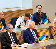 Gitanas Nausėda skaito metinį prane&scaron;imą 