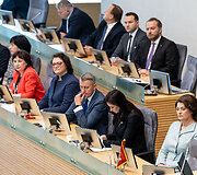 Gitanas Nausėda skaito metinį prane&scaron;imą 