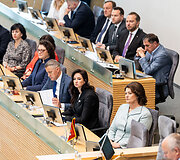 Gitanas Nausėda skaito metinį prane&scaron;imą 