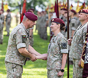 Kra&scaron;to apsaugos savanorių pajėgų (KASP) vado pasikeitimo ceremonija