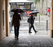 Lietus plauna Vilnių
