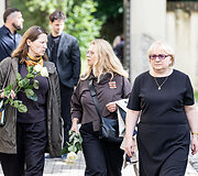Atsisveikinimas su poetu Aidu Marčėnu