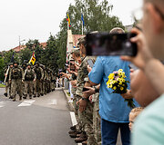 Generolo Jono Žemaičio Lietuvos karo akademijos kariūnai pėsčiomis grįžo po dviejų savaičių pratybų
