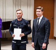 Premjeras M. Sinkevičius susitiko su gelbėtojais ir medikais, dalyvavusiais Lietuvos humanitarinėje pagalbos misijoje Venesueloje