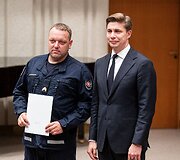 Premjeras M. Sinkevičius susitiko su gelbėtojais ir medikais, dalyvavusiais Lietuvos humanitarinėje pagalbos misijoje Venesueloje