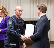 Premjeras M. Sinkevičius susitiko su gelbėtojais ir medikais, dalyvavusiais Lietuvos humanitarinėje pagalbos misijoje Venesueloje