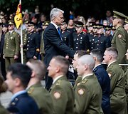 Generolo Jono Žemaičio Lietuvos karo akademijos absolventams &ndash; pirmojo karininko &ndash; leitenanto &ndash; laipsnio suteikimas S. Daukanto aik&scaron;tėje