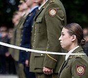 Generolo Jono Žemaičio Lietuvos karo akademijos absolventams &ndash; pirmojo karininko &ndash; leitenanto &ndash; laipsnio suteikimas S. Daukanto aik&scaron;tėje