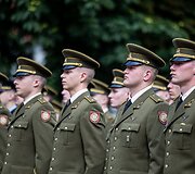 Generolo Jono Žemaičio Lietuvos karo akademijos absolventams &ndash; pirmojo karininko &ndash; leitenanto &ndash; laipsnio suteikimas S. Daukanto aik&scaron;tėje