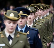 Generolo Jono Žemaičio Lietuvos karo akademijos absolventams &ndash; pirmojo karininko &ndash; leitenanto &ndash; laipsnio suteikimas S. Daukanto aik&scaron;tėje