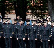 Generolo Jono Žemaičio Lietuvos karo akademijos absolventams &ndash; pirmojo karininko &ndash; leitenanto &ndash; laipsnio suteikimas S. Daukanto aik&scaron;tėje