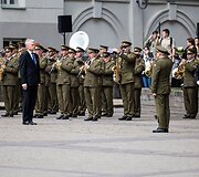 Generolo Jono Žemaičio Lietuvos karo akademijos absolventams &ndash; pirmojo karininko &ndash; leitenanto &ndash; laipsnio suteikimas S. Daukanto aik&scaron;tėje