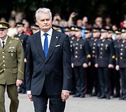 Generolo Jono Žemaičio Lietuvos karo akademijos absolventams &ndash; pirmojo karininko &ndash; leitenanto &ndash; laipsnio suteikimas S. Daukanto aik&scaron;tėje